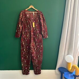 Samantha Pleet Fawn Floral Jumpsuit